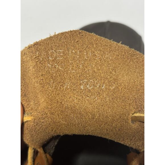 LL Bean Men's 8 Rubber Moc Duck Brown Boots Leather Low Top Comfort Waterproof - Picture 8 of 9